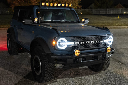 SPV Parts 2021+ Ford Bronco Modular HD Bumper Post Mounts for 30" Light Bars or 2 Lights