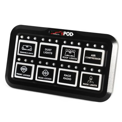 sPod Add-On HD Switch Panel 8-Circuit Systems - Universal