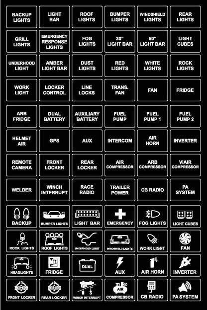 sPod Add-On HD Switch Panel 8-Circuit Systems - Universal