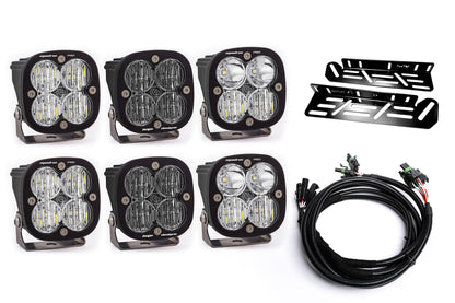 SPV Parts 2021-2026 Ford Raptor Baja Designs Sport & PRO Triple Fog Light Kit (With Brackets)