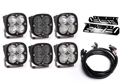 SPV Parts 2021-2026 Ford Raptor Baja Designs Sport & PRO Triple Fog Light Kit (With Brackets)
