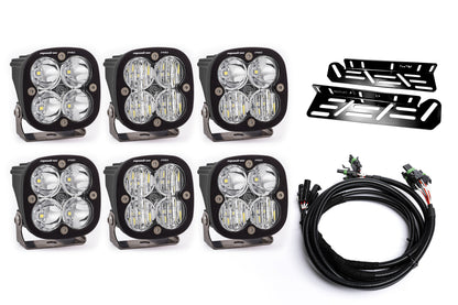 SPV Parts 2021-2026 Ford Raptor Baja Designs Sport & PRO Triple Fog Light Kit (With Brackets)