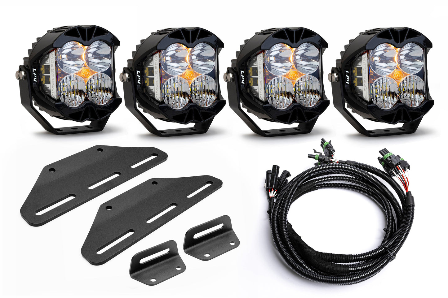 2024+ Gen 3 Ford Raptor (& Tremor) MODULAR Bumper POST MOUNT Light Kits for TWO PAIRS of Large Lights by SPV Parts