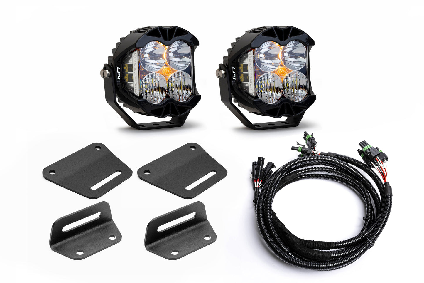 2024+ Gen 3 Ford Raptor (& Tremor) MODULAR Bumper POST MOUNT Light Kits for ONE Pair of Large Lights by SPV Parts