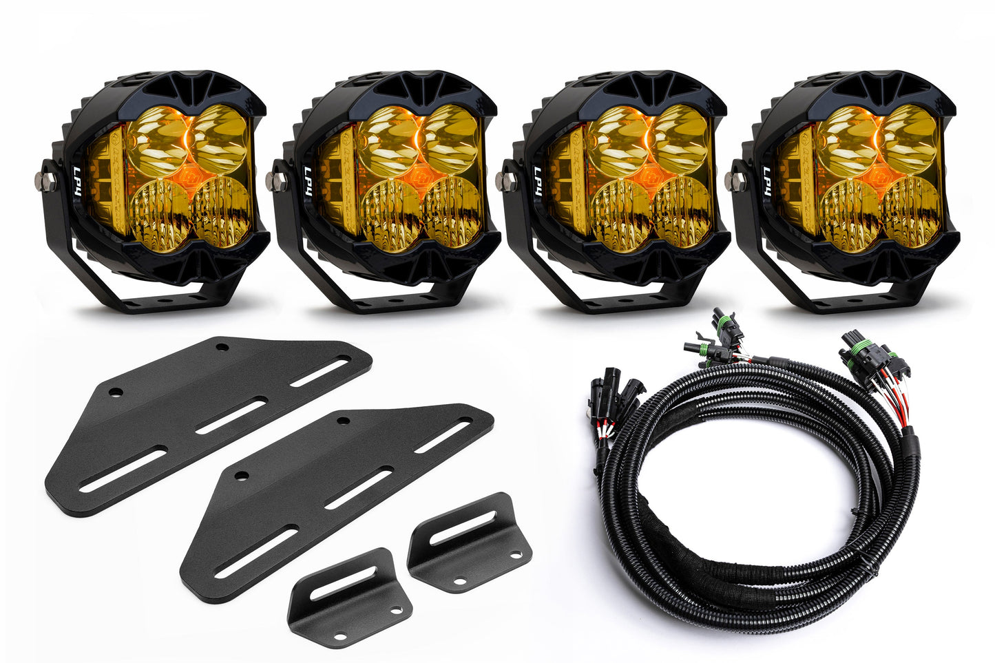 2024+ Gen 3 Ford Raptor (& Tremor) MODULAR Bumper POST MOUNT Light Kits for TWO PAIRS of Large Lights by SPV Parts