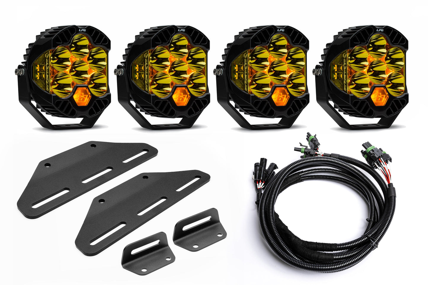 2024+ Gen 3 Ford Raptor (& Tremor) MODULAR Bumper POST MOUNT Light Kits for TWO PAIRS of Large Lights by SPV Parts