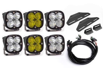 SPV Parts 2024+ Raptor MODULAR BUMPER - Baja Designs Sport & PRO Triple POST MOUNT Light Kit