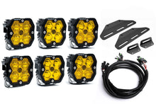 SPV Parts 2024+ Raptor MODULAR BUMPER - Baja Designs Squadron 2.0 Sport & PRO (RGBW Backlit)Triple POST MOUNT Light Kit