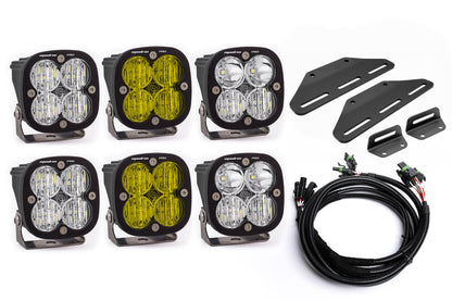 SPV Parts 2024+ Raptor MODULAR BUMPER - Baja Designs Sport & PRO Triple POST MOUNT Light Kit