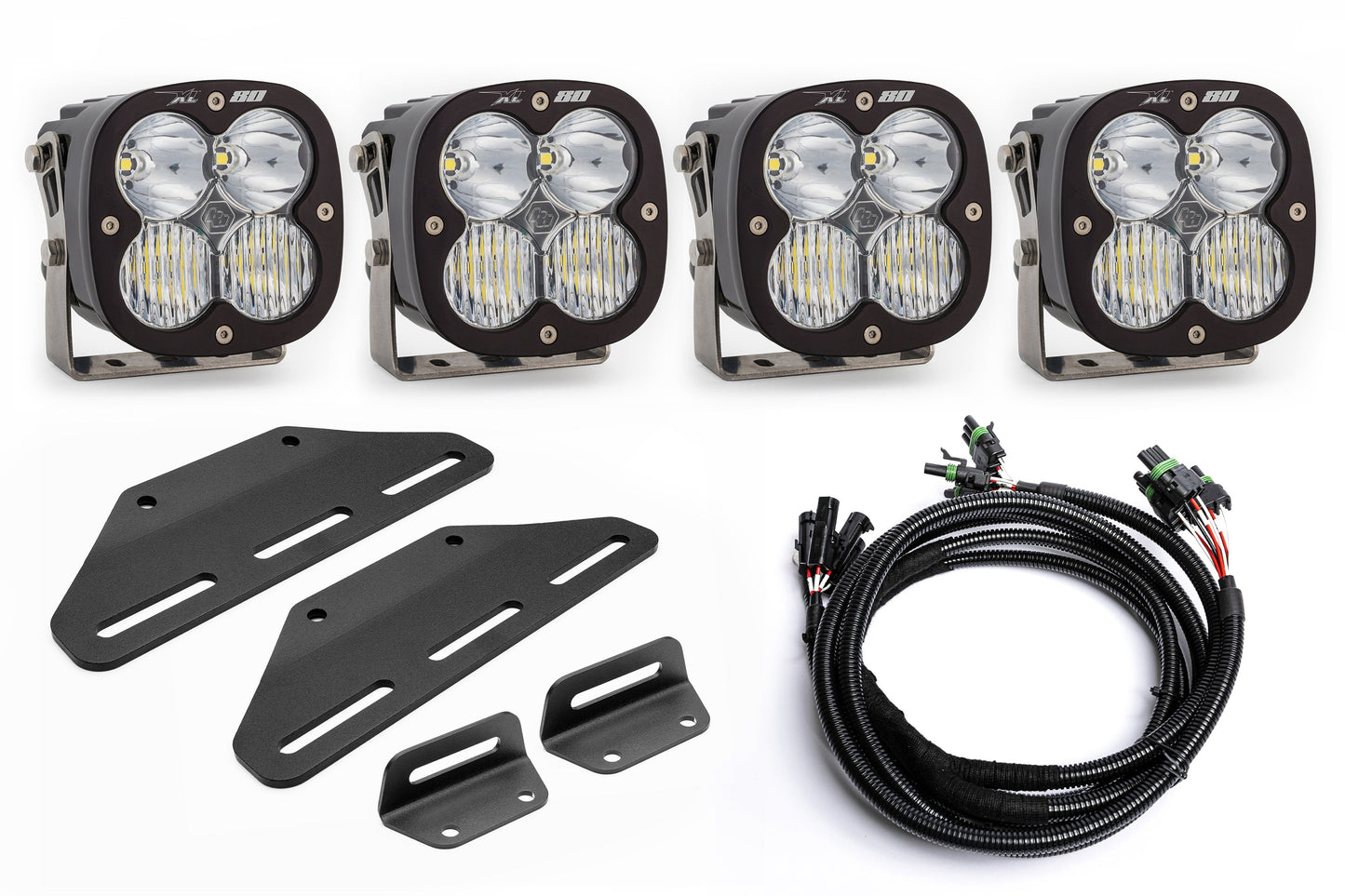 2024+ Gen 3 Ford Raptor (& Tremor) MODULAR Bumper POST MOUNT Light Kits for TWO PAIRS of Large Lights by SPV Parts