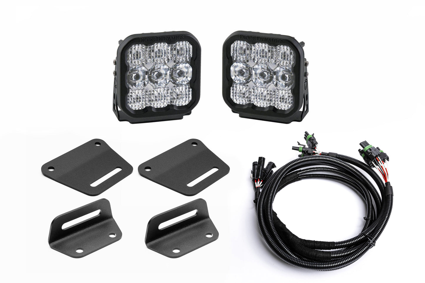 2024+ Gen 3 Ford Raptor (& Tremor) MODULAR Bumper POST MOUNT Light Kits for ONE Pair of Large Lights by SPV Parts