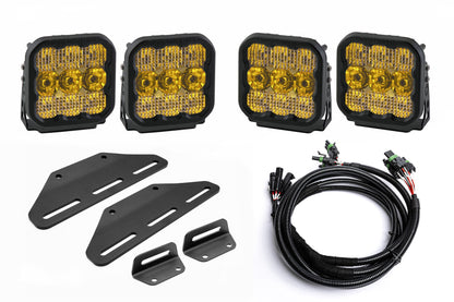 2024+ Gen 3 Ford Raptor (& Tremor) MODULAR Bumper POST MOUNT Light Kits for TWO PAIRS of Large Lights by SPV Parts
