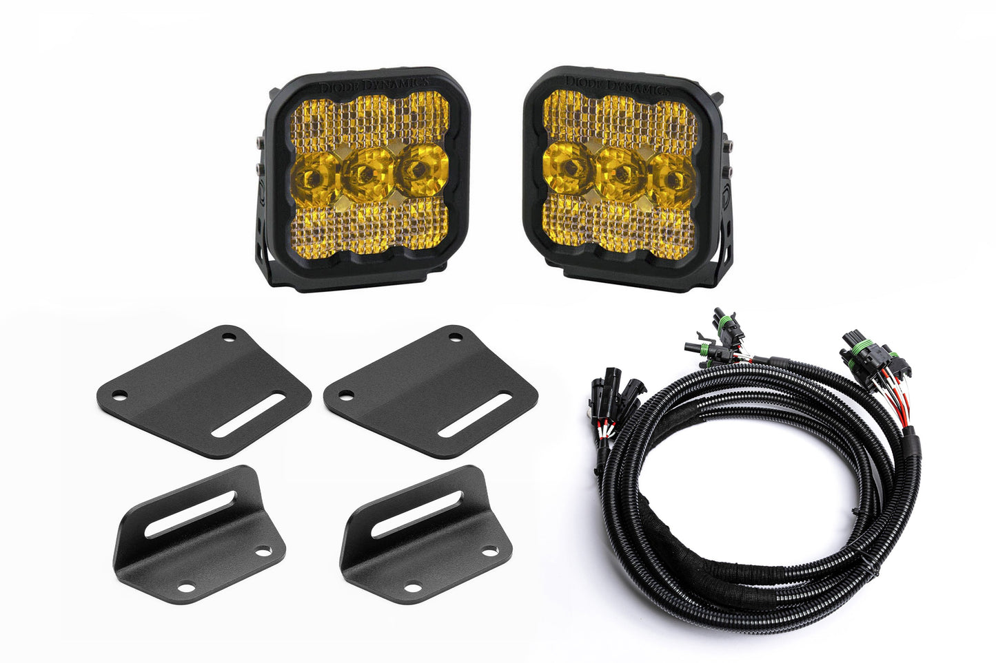 2024+ Gen 3 Ford Raptor (& Tremor) MODULAR Bumper POST MOUNT Light Kits for ONE Pair of Large Lights by SPV Parts