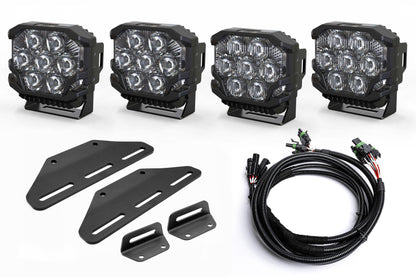 2024+ Gen 3 Ford Raptor (& Tremor) MODULAR Bumper POST MOUNT Light Kits for TWO PAIRS of Large Lights by SPV Parts