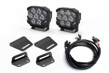 2024+ Gen 3 Ford Raptor (& Tremor) MODULAR Bumper POST MOUNT Light Kits for ONE Pair of Large Lights by SPV Parts