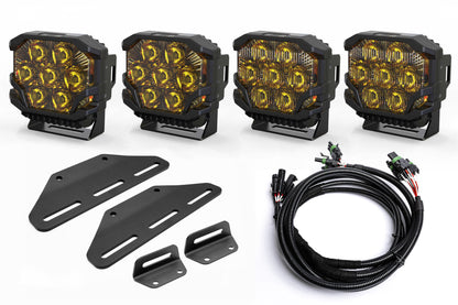 2024+ Gen 3 Ford Raptor (& Tremor) MODULAR Bumper POST MOUNT Light Kits for TWO PAIRS of Large Lights by SPV Parts