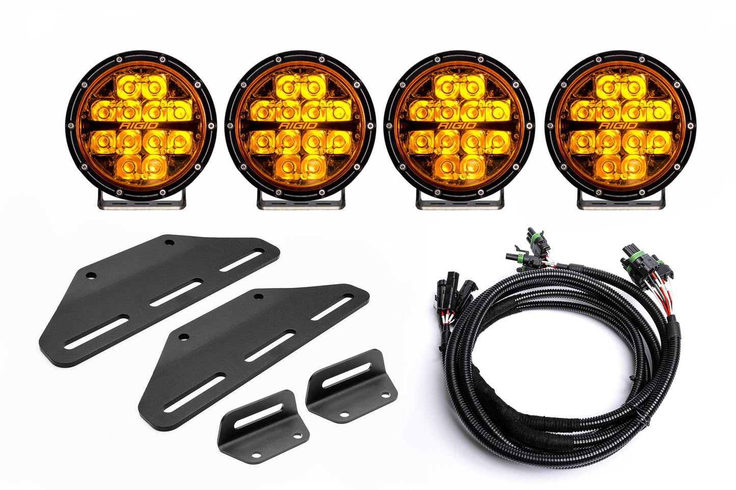 2024+ Gen 3 Ford Raptor (& Tremor) MODULAR Bumper POST MOUNT Light Kits for TWO PAIRS of Large Lights by SPV Parts