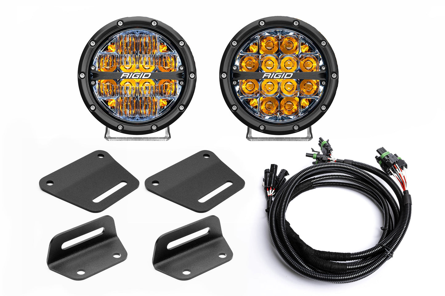 2024+ Gen 3 Ford Raptor (& Tremor) MODULAR Bumper POST MOUNT Light Kits for ONE Pair of Large Lights by SPV Parts