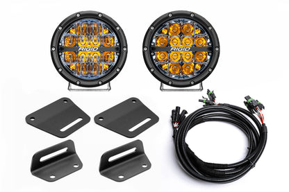 2024+ Gen 3 Ford Raptor (& Tremor) MODULAR Bumper POST MOUNT Light Kits for ONE Pair of Large Lights by SPV Parts