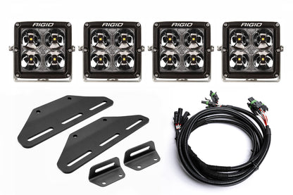 2024+ Gen 3 Ford Raptor (& Tremor) MODULAR Bumper POST MOUNT Light Kits for TWO PAIRS of Large Lights by SPV Parts