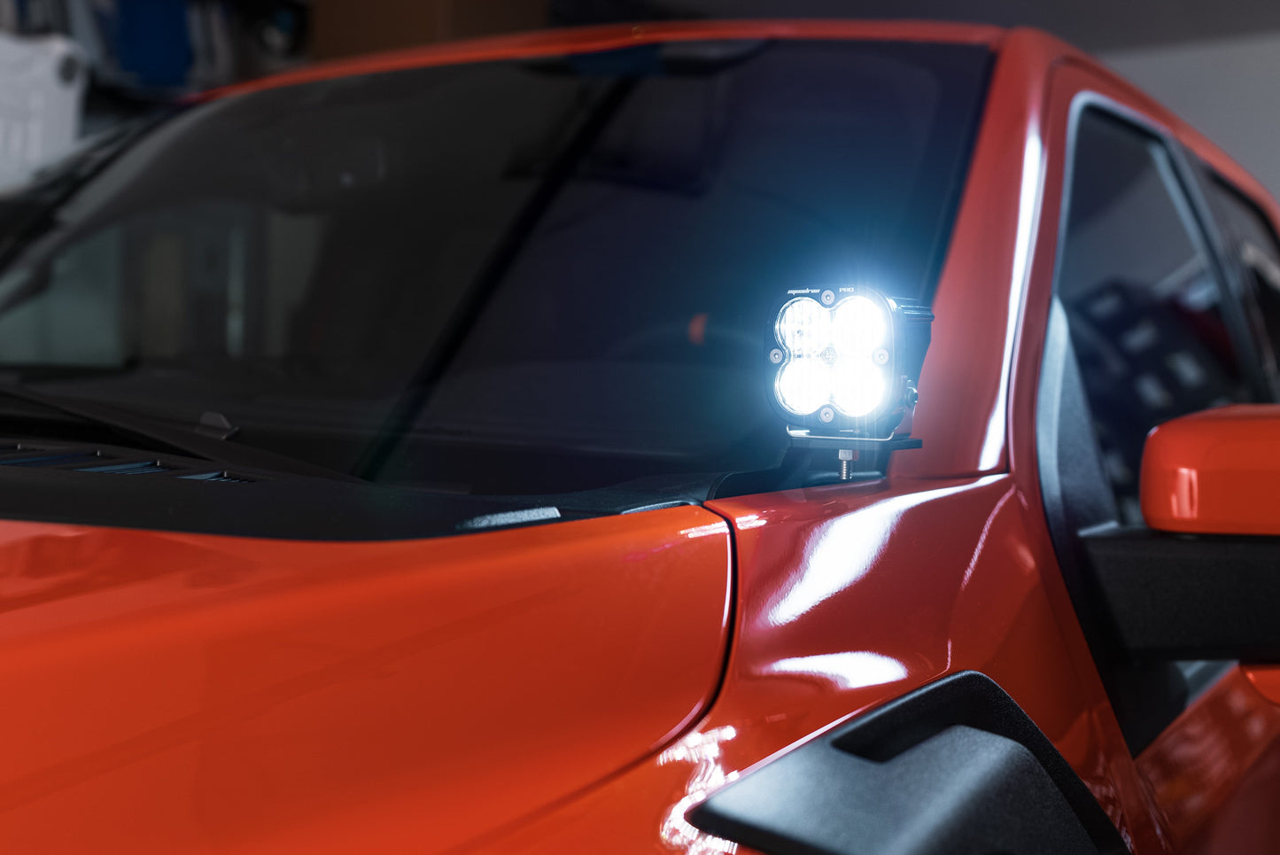 SPV Parts Baja Designs Squadron 2.0 or S2 A-Pillar (Ditch) Light Kit for Ford 2021+ Raptor/F-150/Tremor & 20-22 Super Duty (RGBW Backlit)