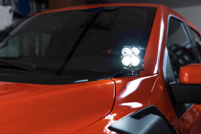 SPV Parts Baja Designs Squadron 2.0 or S2 A-Pillar (Ditch) Light Kit for Ford 2021+ Raptor/F-150/Tremor & 20-22 Super Duty (RGBW Backlit)