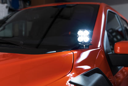 SPV Parts Baja Designs Squadron 2.0 or S2 - A-Pillar (Ditch) Light Kit for Ford 2017-2020 Raptor/F-150 (RGBW Backlight)