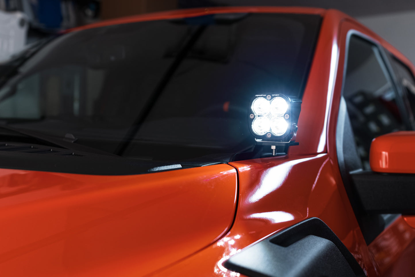 SPV Parts Baja Designs Squadron 2.0 or S2 A-Pillar (Ditch) Light Kit for Ford 2021+ Raptor/F-150/Tremor & 20-22 Super Duty (RGBW Backlit)