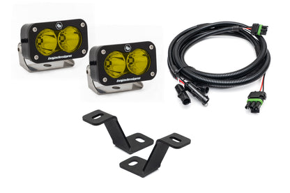 SPV Parts Baja Designs Squadron 2.0 or S2 A-Pillar (Ditch) Light Kit for Ford 2021+ Raptor/F-150/Tremor & 20-22 Super Duty (RGBW Backlit)