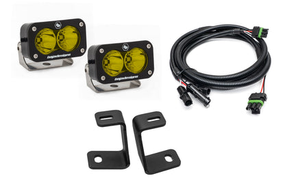 SPV Parts Baja Designs Squadron 2.0 or S2 - A-Pillar (Ditch) Light Kit for Ford 2017-2020 Raptor/F-150 (RGBW Backlight)