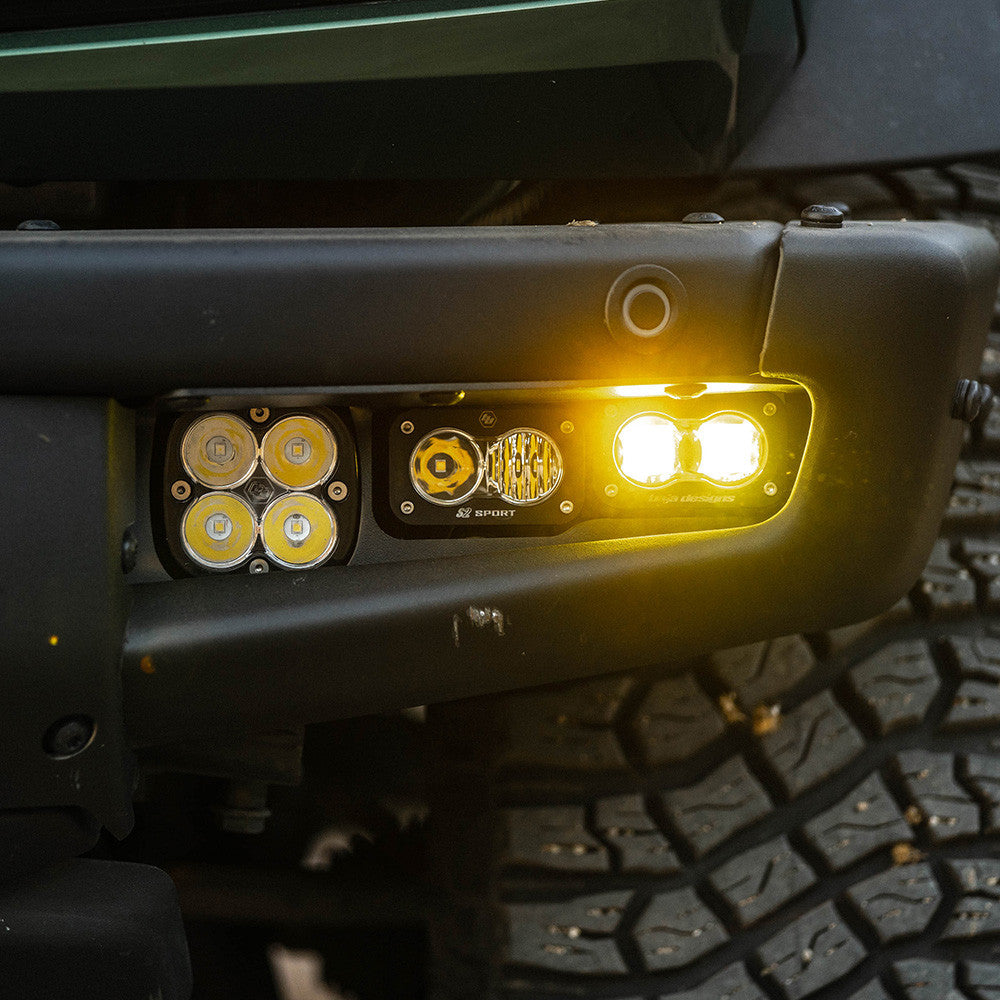 Baja Designs S2 SAE “Sportsmen/PRO” - 21+ Ford Bronco Fog Pocket Light Kits - Modular Bumper