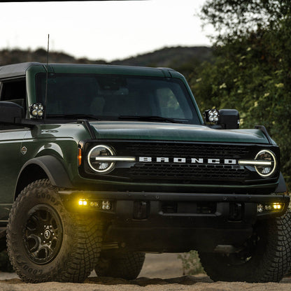 Baja Designs S2 SAE “Sportsmen/PRO” - 21+ Ford Bronco Fog Pocket Light Kits - Modular Bumper