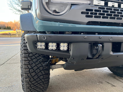 2021- 2025 Ford BRONCO Baja Designs Squadron 2.0 Sport & PRO Triple Fog Light Kit (Modular Bumper, INCLUDING RAPTOR) (RGBW Backlit)