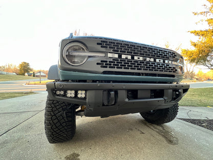 2021- 2025 Ford BRONCO Baja Designs Squadron 2.0 Sport & PRO Triple Fog Light Kit W/S2 (Modular Bumper, INCLUDING RAPTOR) (RGBW Backlit)