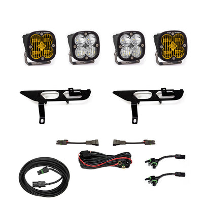 2021-2023 FORD F-150 Baja Designs SQUADRON SAE/SPORT FOG POCKET LIGHT KIT (w/Daytime Running Lights)