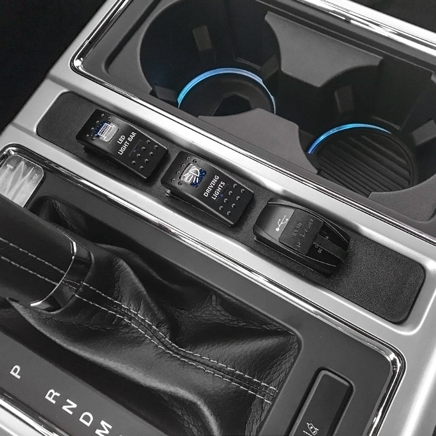 SPV Parts 2015-2020 F-150 3-Hole Switch Panel (COMPLETE KIT) Includes Panel, Choice of Switches and Wire Harness