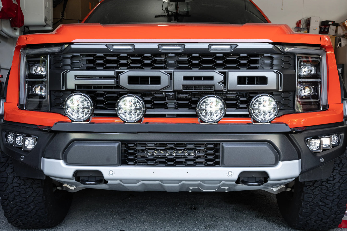 SPV Parts 2021+ Gen 3 Ford Raptor Bumper Bracket Kit for 40 & 50 inch light bars