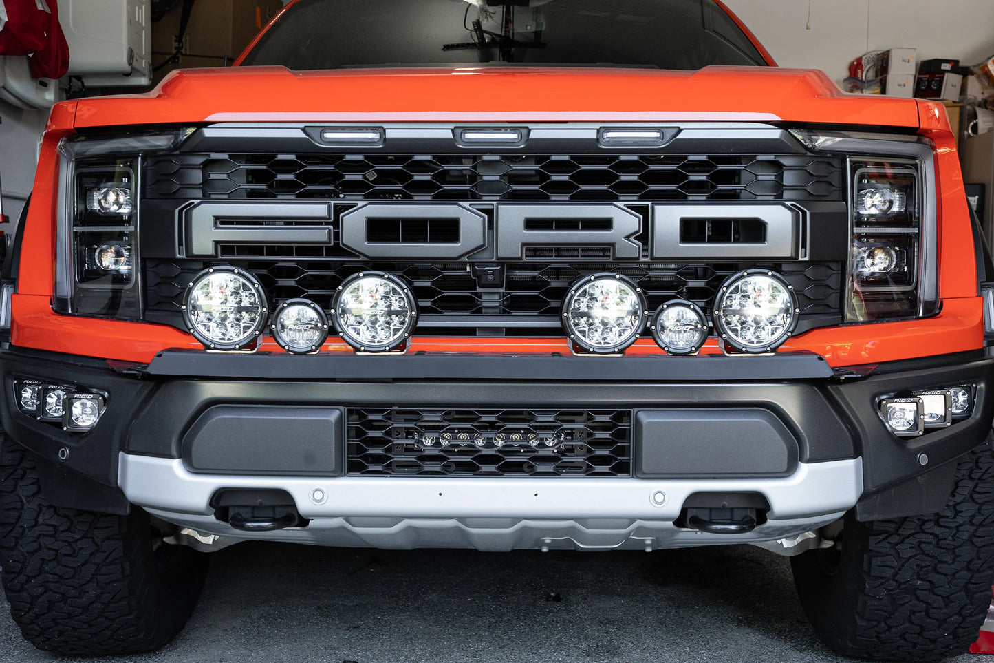 SPV Parts 2021+ Gen 3 Ford Raptor Bumper Bracket Kit for 40 & 50 inch light bars