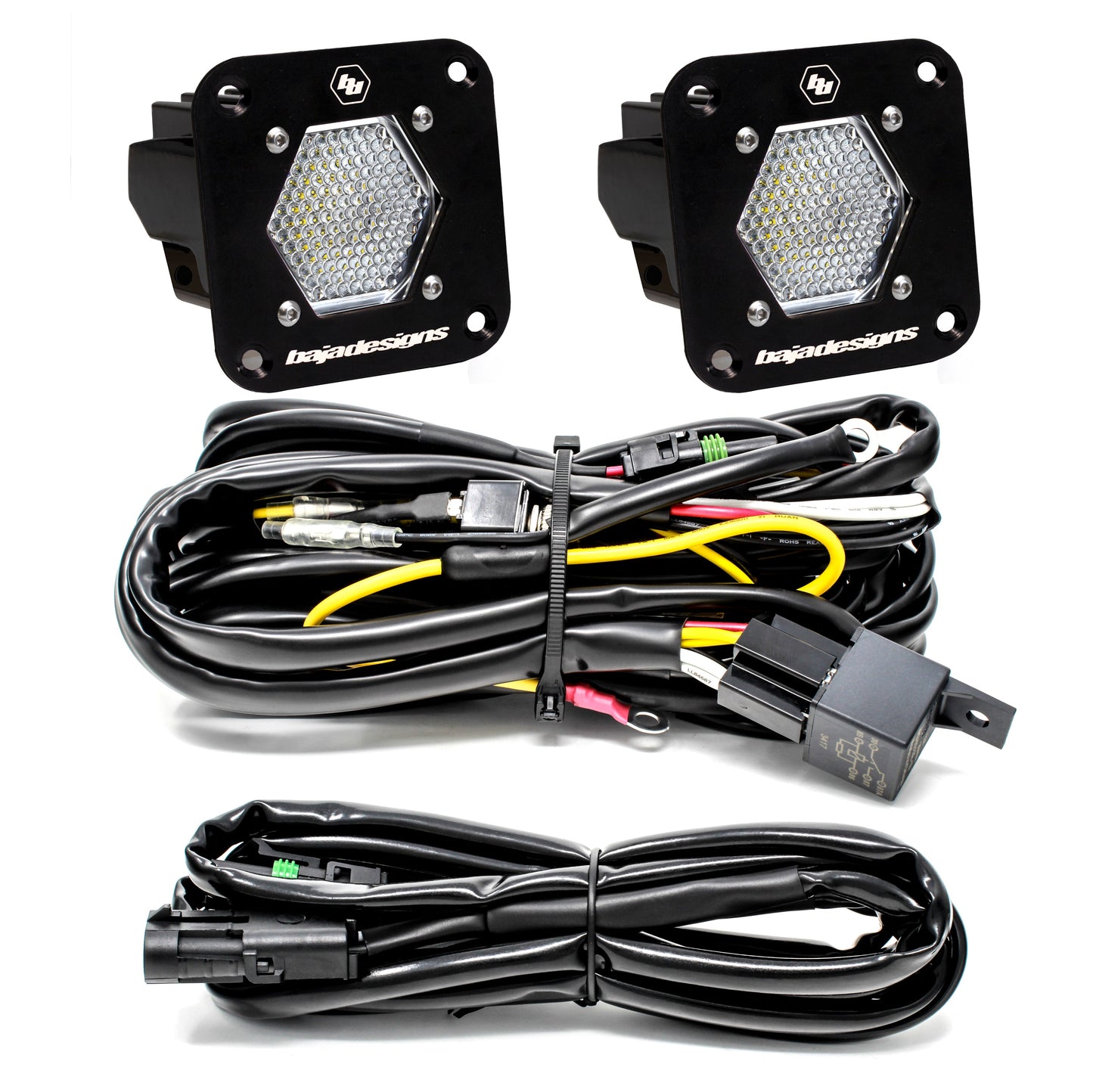 Baja Designs S1 UNIVERSAL FLUSH MOUNT REVERSE LED Light Kit