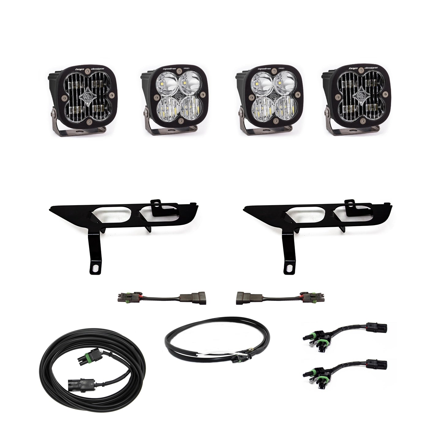 2021-2023 FORD F-150 Baja Designs SQUADRON SAE/SPORT FOG POCKET LIGHT KIT (w/Daytime Running Lights)