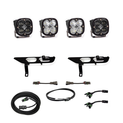 2021-2023 FORD F-150 Baja Designs SQUADRON SAE/SPORT FOG POCKET LIGHT KIT (w/Daytime Running Lights)