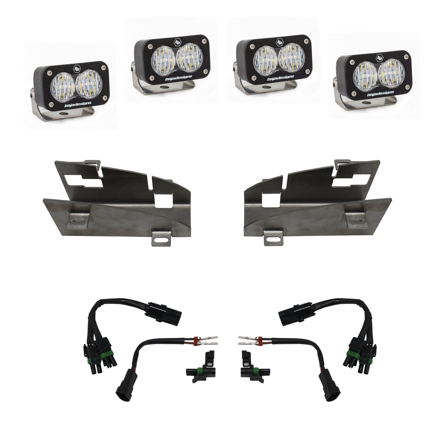 Baja Designs Dodge, Ram Rebel/TRX (19-On), Dual S2 Fog Pocket Kit