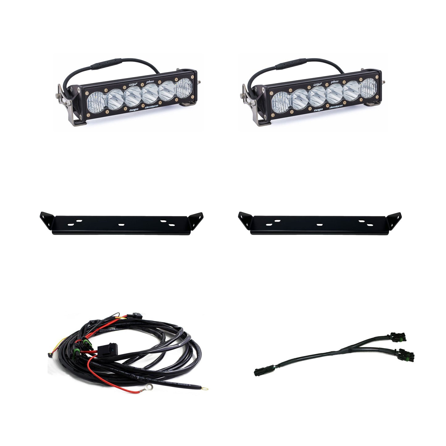 Baja Designs OnX6+ 10 Inch Dual Behind Grille Light Kit fits 21-On Ford Raptor