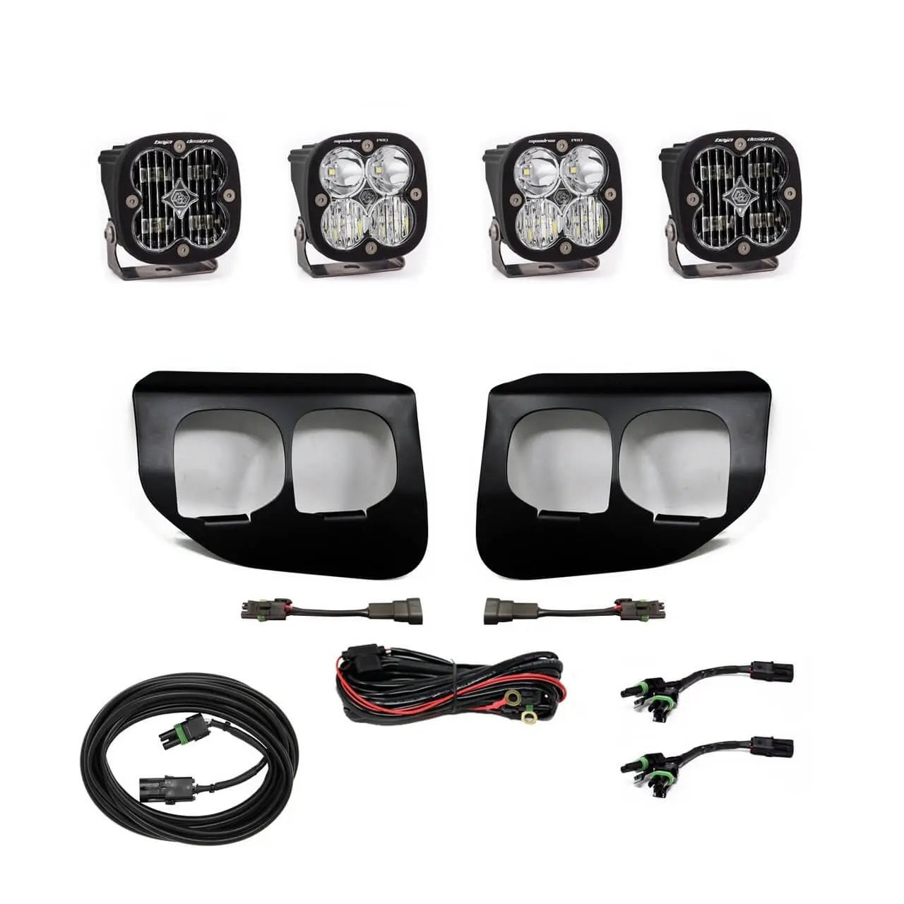 Baja Designs 2020+ Super Duty Squadron SAE Sport or Pro Fog Pocket Kit