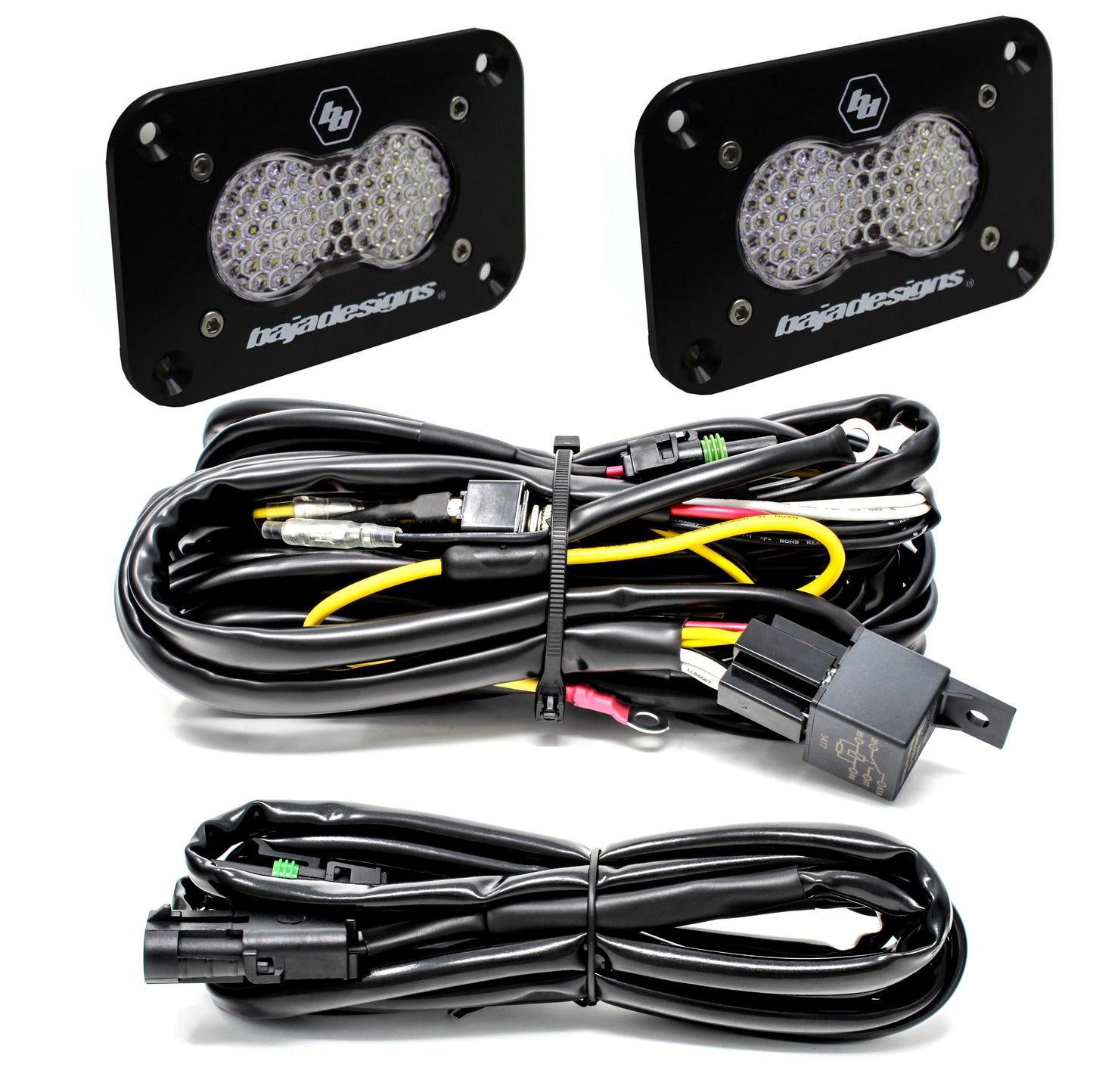 Baja Designs S2 Sport UNIVERSAL FLUSH MOUNT REVERSE LED Light Kit - 547807 & 547808