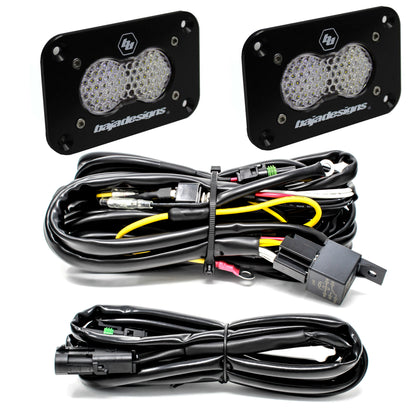 Baja Designs S2 Sport UNIVERSAL FLUSH MOUNT REVERSE LED Light Kit - 547807 & 547808