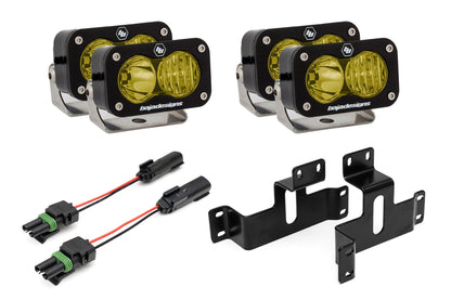 SPV Parts 2021-2025 Ford F-150 & Bronco Raptor OEM Fog Light Upgrade Kit with Brackets and Baja Designs S2 Lights