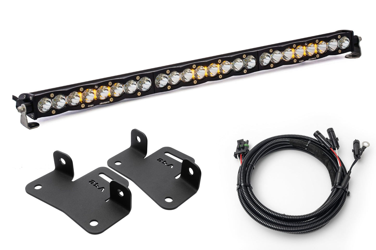 SPV Parts 2021+ Ford Bronco Modular Bumper Light / Light Bar Kit with 30" Light Bar or 2 Lights