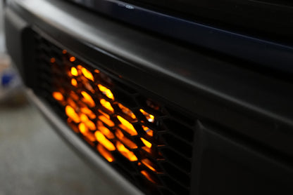 SPV Parts 2021-2025 Ford F-150 Raptor 10'' LOWER Grille w/Baja Designs S8 Light Bar Kit (Behind Grille)