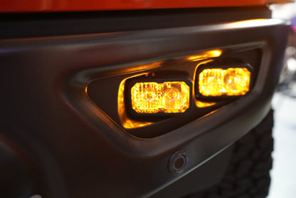 SPV Parts 2021-2025 Ford F-150 & Bronco Raptor Fog BRACKET OEM Adapter Kit (Brackets ONLY. Lights sold separately)